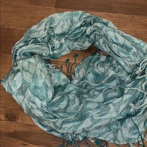 Mint Shiny Scarf